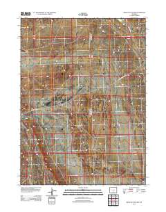 2012 Map of Mexican Flats NW, 2012 Print