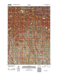 2012 Map of Mexican Pass, 2012 Print