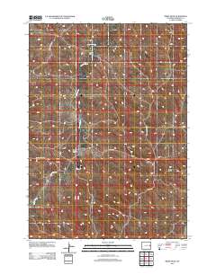 2012 Map of Mikes Draw, 2012 Print