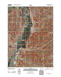 2012 Map of Milleson Draw, 2012 Print