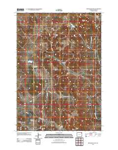 2012 Map of Missouri Buttes, 2012 Print