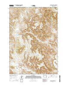 2015 Map of Missouri Buttes, 2015 Print