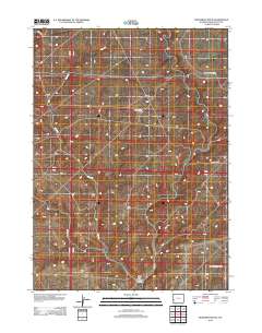 2012 Map of Monument Butte, 2012 Print