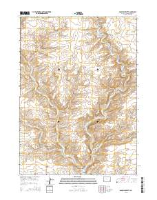 2015 Map of Monument Butte, 2015 Print