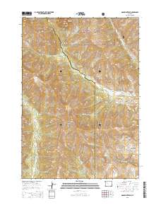 2015 Map of Monument Peak, 2015 Print