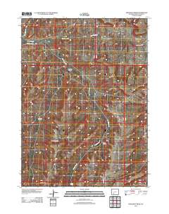 2012 Map of Monument Ridge, 2012 Print