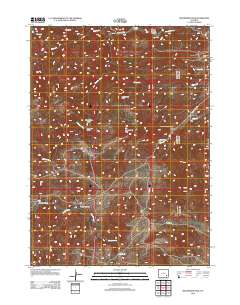 2012 Map of Moonshine Peak, 2012 Print