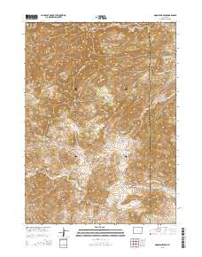 2015 Map of Moonshine Peak, 2015 Print