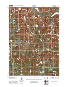 2012 Map of Mount Bonneville, 2012 Print
