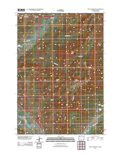 2012 Map of Mount Hornaday, 2012 Print