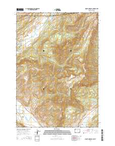 2015 Map of Mount Hornaday, 2015 Print
