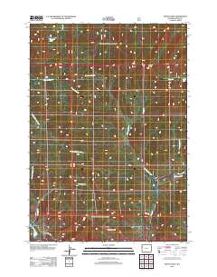 2012 Map of Mount Leidy, 2012 Print
