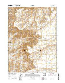 2015 Map of Mud Springs, 2015 Print