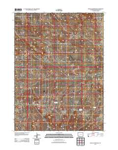 2012 Map of Needle Reservoir, 2012 Print