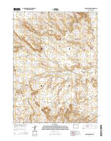 2015 Map of Needle Reservoir, 2015 Print