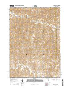 2015 Map of Negro Butte, 2015 Print