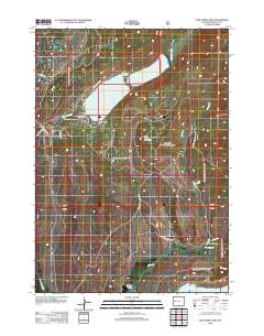 2012 Map of New Fork Lakes, 2012 Print