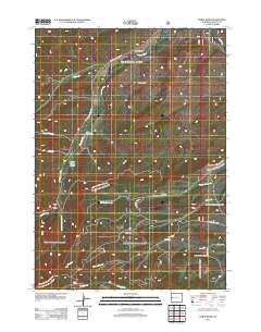 2012 Map of Noble Basin, 2012 Print