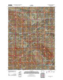 2012 Map of Oil Mountain, 2012 Print