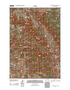 2012 Map of Packsaddle Canyon, 2012 Print
