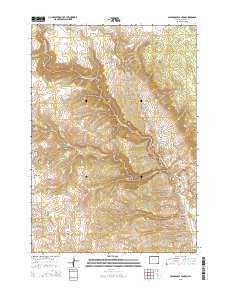 2015 Map of Packsaddle Canyon, 2015 Print