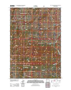2012 Map of Pat O' Hara Mountain, 2012 Print