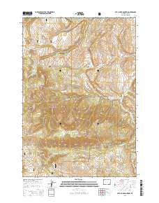 2015 Map of Pat O' Hara Mountain, 2015 Print