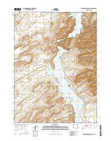 2015 Map of Pathfinder Reservoir SW, 2015 Print