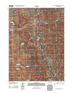 2012 Map of Peach Orchard Flat, 2012 Print