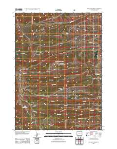 2012 Map of Pine Grove Ridge, 2012 Print