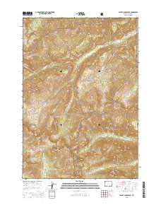 2015 Map of Plenty Coups Peak, 2015 Print