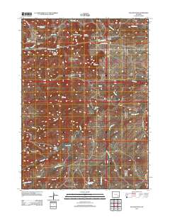 2012 Map of Poe Mountain, 2012 Print