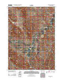 2012 Map of Poison Lake, 2012 Print