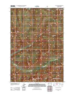 2012 Map of Pollux Peak, 2012 Print