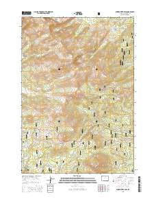 2015 Map of Powder River Pass, 2015 Print