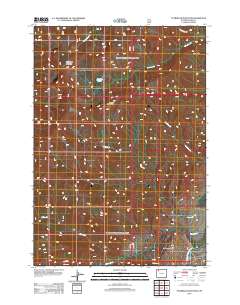 2012 Map of Ptarmigan Mountain, 2012 Print