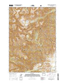 2015 Map of Ptarmigan Mountain, 2015 Print