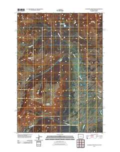 2011 Map of Quadrant Mountain, 2011 Print