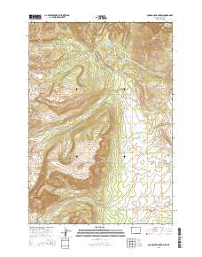 2015 Map of Quadrant Mountain, 2015 Print