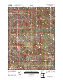 2012 Map of Rabbit Mountains, 2012 Print