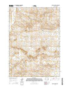 2015 Map of Rabbit Mountains, 2015 Print