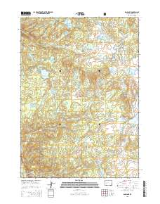 2015 Map of Raid Lake, 2015 Print