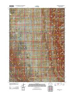 2012 Map of Rawlins NW, 2012 Print