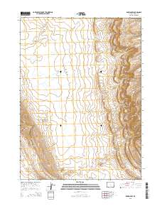 2015 Map of Rawlins NW, 2015 Print