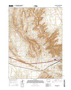 2015 Map of Rawlins Peak, 2015 Print