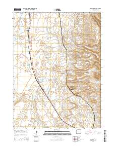 2015 Map of Red Buttes, 2015 Print