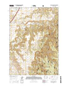 2015 Map of Red Canyon Creek, 2015 Print