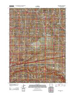2012 Map of Red Desert, 2012 Print