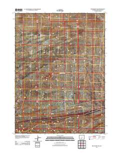 2012 Map of Red Desert NW, 2012 Print