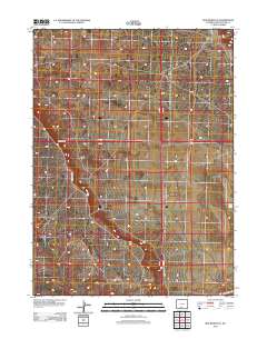 2012 Map of Red Desert SE, 2012 Print